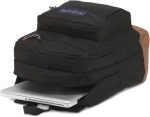 JanSport Cool Student Backpack for College Students, Teens, with 15-inch Laptop Sleeve, Black - Large Computer Bag Rucksack with 2 Compartments, Ergonomic Straps - Bookbag for Men, Women - Image 7
